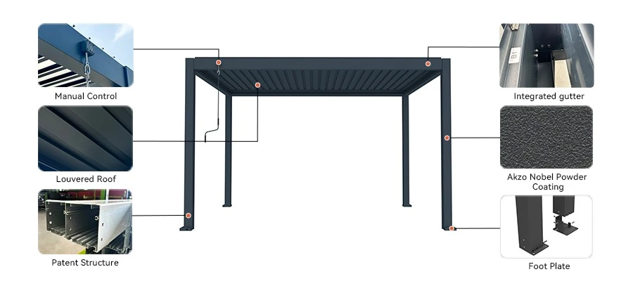 25109-metal aluminum pergola-1